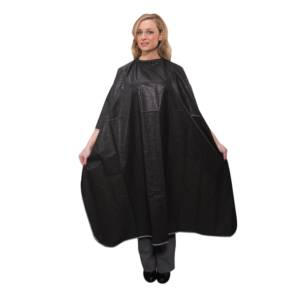 Salon Care PVC Black Shampoo Cape