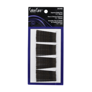 Salon Care Supreme Bobby Pins 1 7/8 Inch  Brown - 60 Count