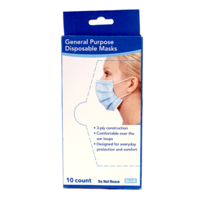 3-Ply Disposable Face Mask 10-Count