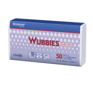 Graham Wubbies Embossed Towels 50 Count