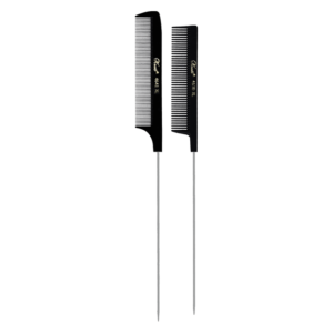 Black Rattail XL Styling Comb Pin Duo