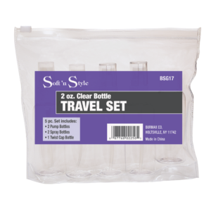 Soft 'n Style Clear Bottle Travel Set - 2oz